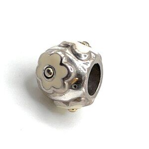 Brighton White Daisy Spacer charm - 4683